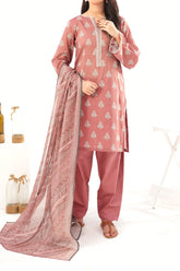 NUSLW3114 Printed Lawn Suit - Unstitched 3Pc