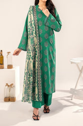 Unstitched 3Pc Printed Lawn Suit - NUSLW3127
