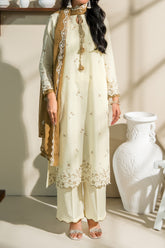 NPSSE3105 Schiffli Embroidered Lawn Suit - Stitched 3Pc