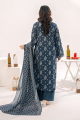 NUSLW3129 Printed Lawn Suit - Unstitched 3Pc