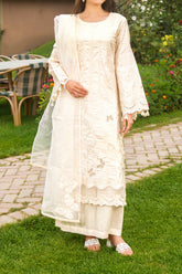 Stitched 3Pc - Cotton Satin - NPSCS3141