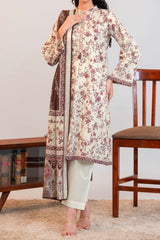 NPSLW3101 Printed Lawn Suit - Stitched 3Pc