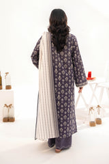 NUSLW3126 Printed Lawn Suit - Unstitched 3Pc