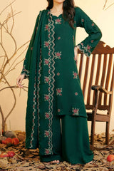 EMERALD - Silk Karandi Suit - 3 Piece - 3213