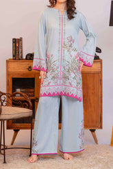 Npslr2105 Printed Raw Silk Lawn - Stitched 2Pc