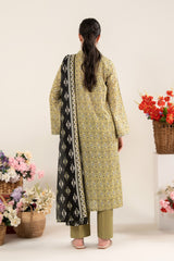 NUSLW3121 Printed Lawn Suit - Unstitched 3Pc