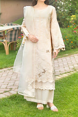 Stitched 3Pc - Cotton Satin - NPSCS3141