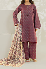 Stitched 3Pc - Printed Khaddar - NPWKDP3011