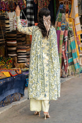 Stitched 3Pc - Embroidered Lawn - NPSLE3151