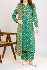NUSLW3022 Printed Lawn Suit - Unstitched 3Pc