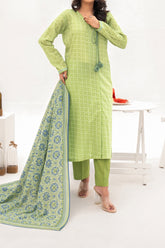 NUSLW3132 Printed Lawn Suit - Unstitched 3Pc