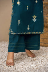 Npsde2108 Embroidered Dobby Lawn - Stitched 2Pc