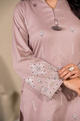 Npsde2111 Embroidered Dobby Lawn - Stitched 2Pc