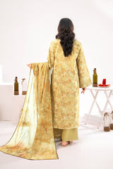 NUSLW3124 Printed Lawn Suit - Unstitched 3Pc