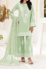 NPSLA3117 Aari Embroidered Lawn Suit - 3Pc