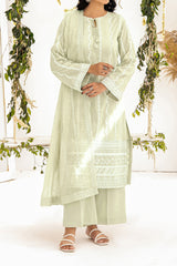 NPSLA3118 Aari Embroidered Lawn Suit - 3Pc
