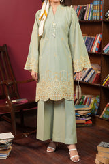 Stitched 2Pc - Embroidered Khaddar - NUWKDS2006