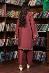 Stitched 2Pc - Embroidered Khaddar - NUWKDS2003