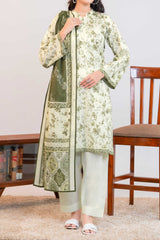 NUSLW3403 Printed Lawn Suit - Unstitched 3Pc