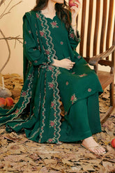 EMERALD - Silk Karandi Suit - 3 Piece - 3213