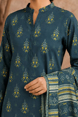 NUSLW3133 Printed Lawn Suit - Unstitched 3Pc