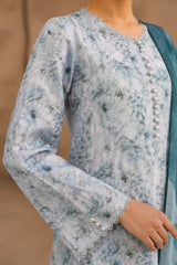 NUSLW3414 Printed Lawn Suit - Unstitched 3Pc