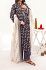 NUSLW3126 Printed Lawn Suit - Unstitched 3Pc