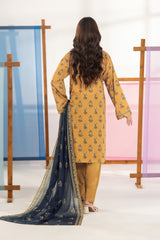 NUSLW3113 Printed Lawn Suit - Unstitched 3Pc