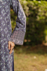 NPSA3079 Printed Embroidered Suit - Stitched 3Pc