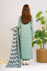 NUSLW3042 Printed Lawn Suit - Unstitched 3Pc