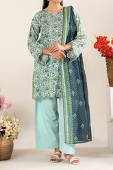 NUSLW3135 Printed Lawn Suit - Unstitched 3Pc