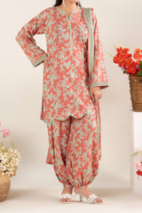 NUSLW3125 Printed Lawn Suit - Unstitched 3Pc