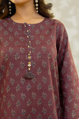 Stitched 3Pc - Printed Khaddar - NPWKDP3011