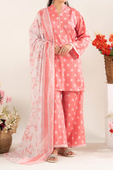 NUSLW3143 Printed Lawn Suit - Unstitched 3Pc