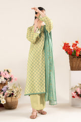 NUSLW3110 Printed Lawn Suit - Unstitched 3Pc
