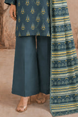 NUSLW3133 Printed Lawn Suit - Unstitched 3Pc