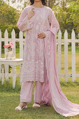 NPSSE3083 Schiffli Embroidered Lawn Suit - Stitched 3Pc