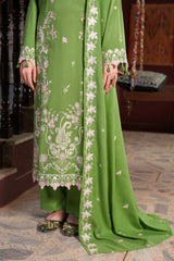 Unstitched 3Pc - Peach Embroidered - NUWDPE263020
