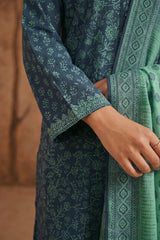 NUSLW3080 Printed Lawn Suit - Unstitched 3Pc