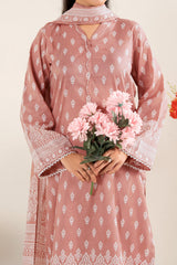 NUSLW3138 Printed Lawn Suit - Unstitched 3Pc