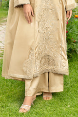 Stitched 3Pc - Cotton Satin - NPSCS3142