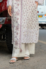 Stitched 3Pc - Embroidered Lawn - NPSSE3154