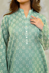 Unstitched 3Pc - Printed Khaddar Suit - 263007