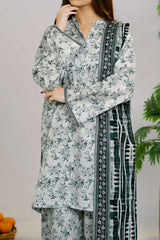 NPSLW3100 Printed Lawn Suit - Stitched 3Pc