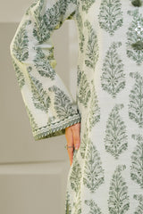 Unstitched 3Pc - Printed Khaddar Suit - 263006
