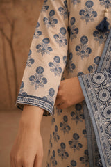 NUSLW3082 Printed Lawn Suit - Unstitched 3Pc