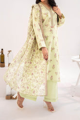 NUSLW3116 Printed Lawn Suit - Unstitched 3Pc