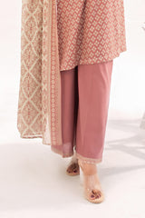 NUSLW3123 Printed Lawn Suit - Unstitched 3Pc
