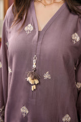 Stitched 2Pc - Embroidered Khaddar - NUWKDS2005