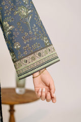 Printed Lawn Suit 3Pc with Printed Dupatta and Dyed Cambric Trouser